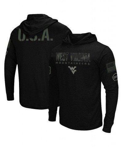 Men's Black West Virginia Mountaineers OHT Military-Inspired Appreciation Hoodie Long Sleeve T-shirt $26.95 T-Shirts