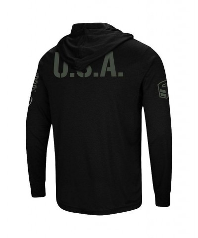 Men's Black West Virginia Mountaineers OHT Military-Inspired Appreciation Hoodie Long Sleeve T-shirt $26.95 T-Shirts