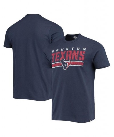 Men's Navy Houston Texans Team Stripe T-shirt $17.33 T-Shirts