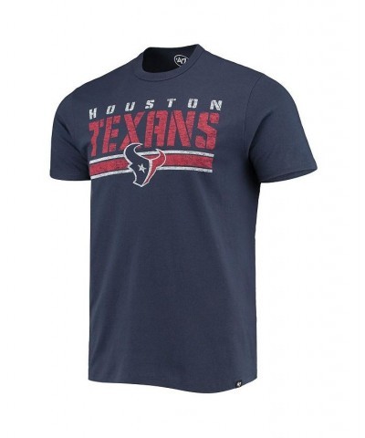 Men's Navy Houston Texans Team Stripe T-shirt $17.33 T-Shirts