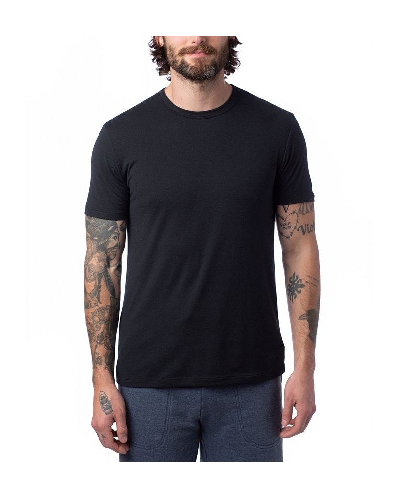 Men's Modal Tri-Blend Crewneck T-shirt True Black $17.63 T-Shirts