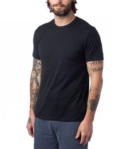 Men's Modal Tri-Blend Crewneck T-shirt True Black $17.63 T-Shirts