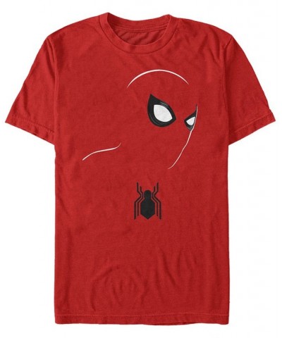 Marvel Men's Spider-Man Big Face Silhouette Costume Short Sleeve T-Shirt Red $19.59 T-Shirts