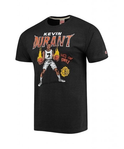 Men's Kevin Durant Heather Black Brooklyn Nets Comic Book Player Tri-Blend T-shirt $19.78 T-Shirts