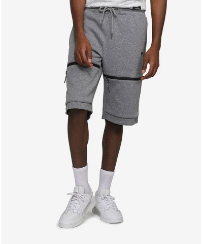 Men's Front Loaded Cargo Fleece Shorts Gray $29.00 Shorts