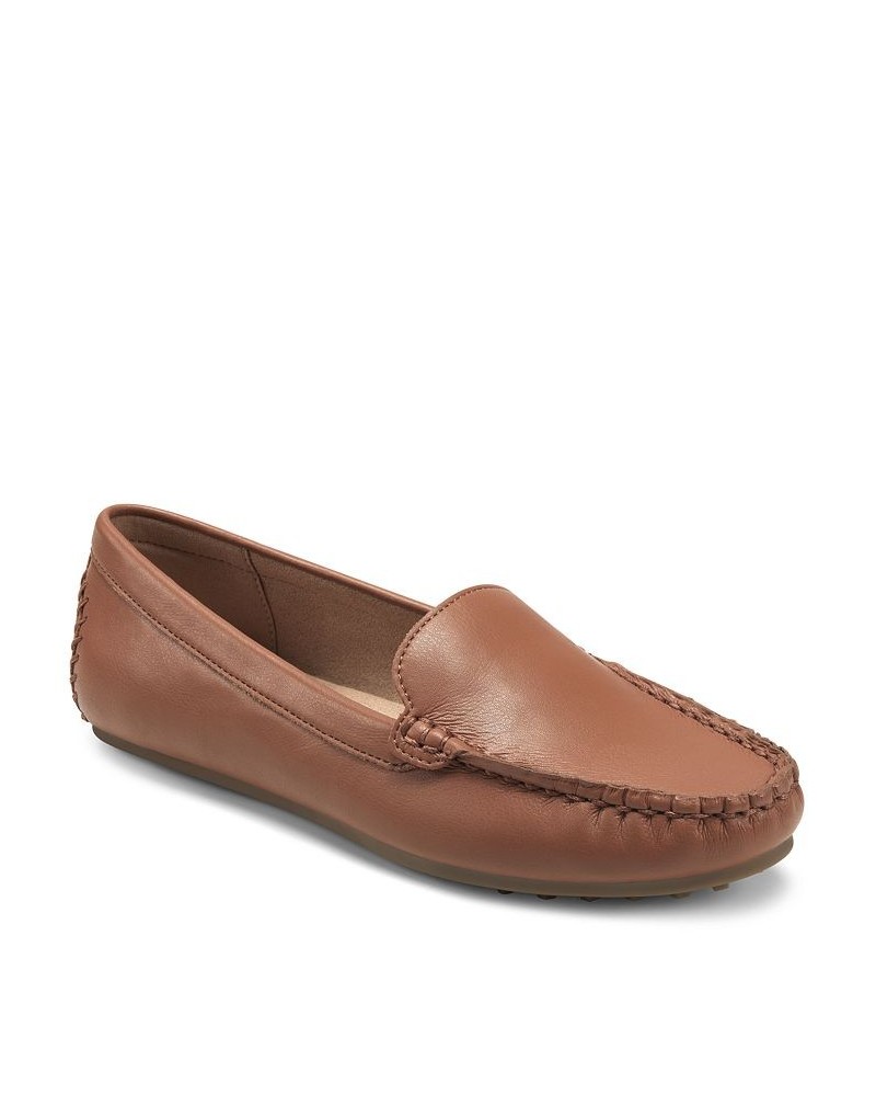 Women's Over Drive Driving Style Loafers Tan/Beige $44.69 Shoes