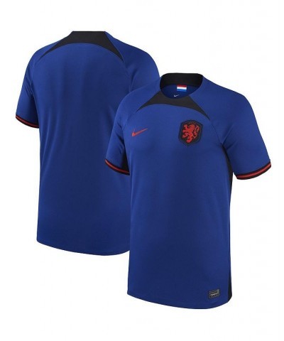 Men's Blue Netherlands National Team 2022/23 Away Breathe Stadium Replica Blank Jersey $51.45 Jersey