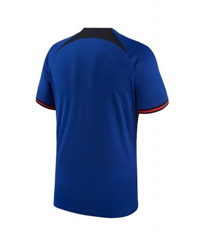 Men's Blue Netherlands National Team 2022/23 Away Breathe Stadium Replica Blank Jersey $51.45 Jersey