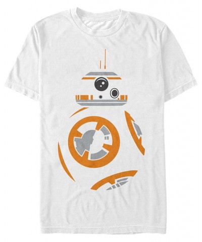 Star Wars Men's Bb8 Big Face Costume Short Sleeve T-Shirt White $18.19 T-Shirts