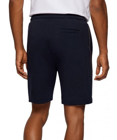 BOSS Men's Cotton-Blend Shorts Blue $40.96 Shorts