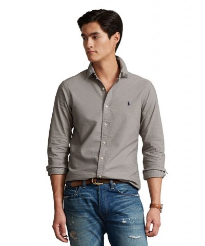 Men's Garment-Dyed Oxford Shirt Perfect Grey $63.45 Shirts