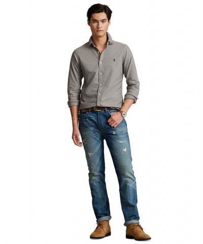 Men's Garment-Dyed Oxford Shirt Perfect Grey $63.45 Shirts