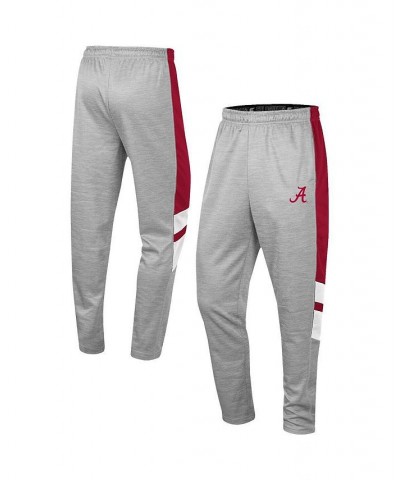 Men's Heathered Gray and Crimson Alabama Crimson Tide Bushwood Pants $26.95 Pants