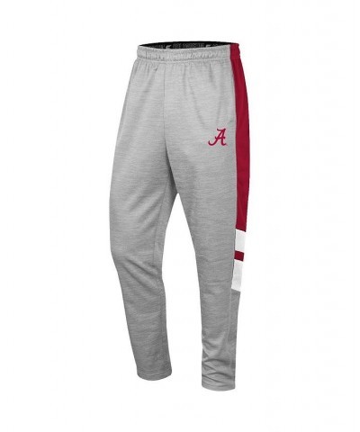 Men's Heathered Gray and Crimson Alabama Crimson Tide Bushwood Pants $26.95 Pants