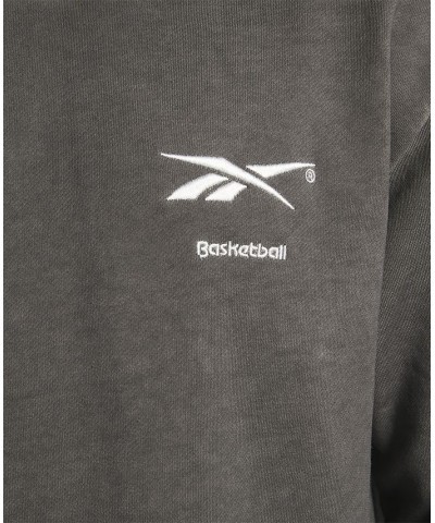 Men's Bi-Dye Logo Basketball Hoodie Black $43.70 Sweatshirt