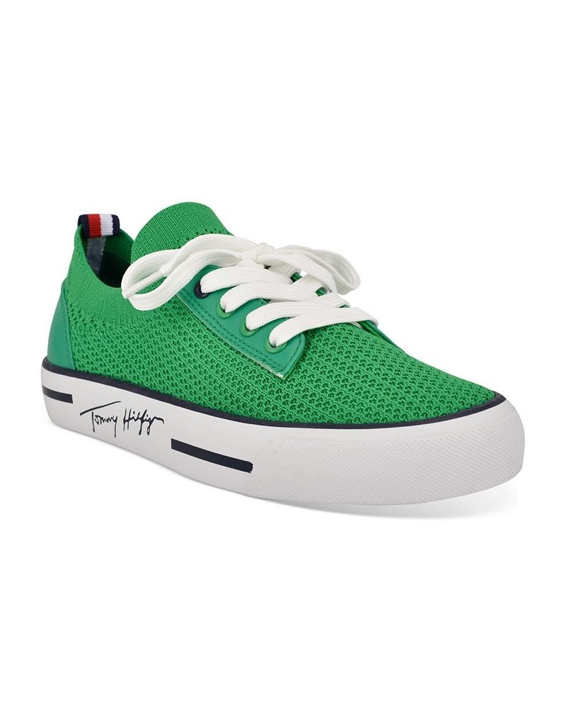 Women's Gessie Stretch Knit Sneakers Green $38.25 Shoes