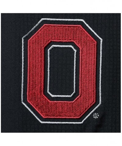 Men's Black Ohio State Buckeyes Big and Tall Tamiami Omni-Shade Button-Down Shirt $35.25 Shirts