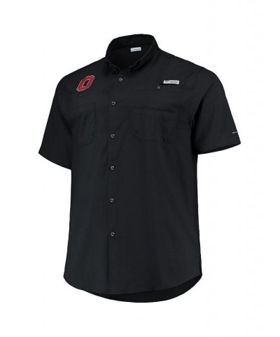 Men's Black Ohio State Buckeyes Big and Tall Tamiami Omni-Shade Button-Down Shirt $35.25 Shirts