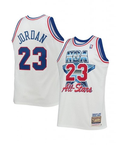 Men's Michael Jordan White Eastern Conference Hardwood Classics 1992 NBA All-Star Game Authentic Jersey $101.05 Jersey