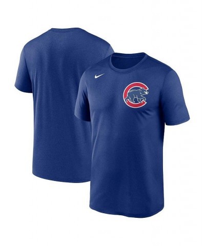 Men's Royal Chicago Cubs Wordmark Legend Performance Big and Tall T-shirt $26.49 T-Shirts