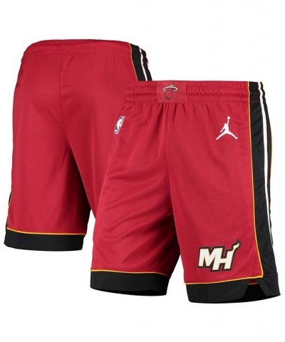 Men's Red, Black Miami Heat 2020/21 Statement Edition Performance Swingman Shorts $36.39 Shorts