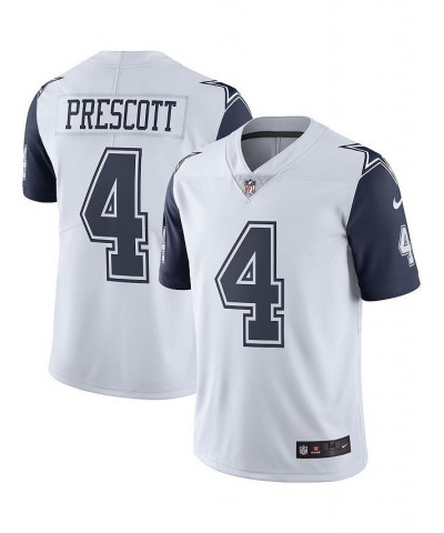 Men's Dak Prescott Dallas Cowboys White Color Rush Vapor Limited Jersey $76.50 Jersey