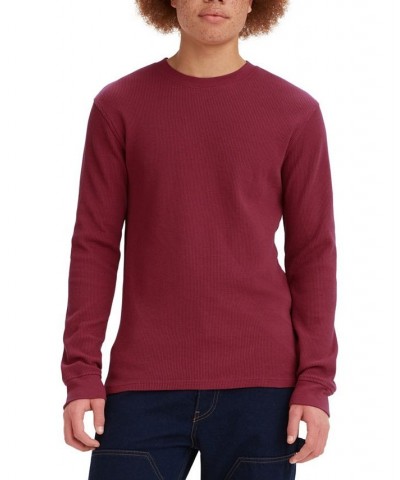 Men's Waffle Knit Thermal Long Sleeve T-Shirt PD07 $21.29 Shirts