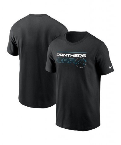 Men's Black Carolina Panthers Broadcast Essential T-shirt $22.79 T-Shirts