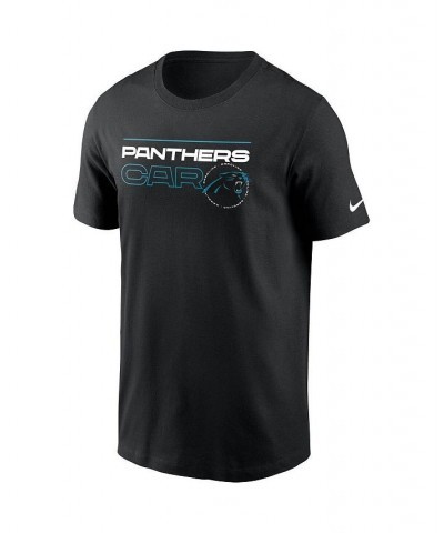 Men's Black Carolina Panthers Broadcast Essential T-shirt $22.79 T-Shirts