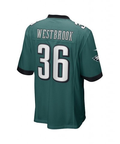 Men's Brian Westbrook Midnight Green Philadelphia Eagles Game Retired Player Jersey $43.40 Jersey