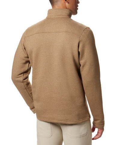 Men's Big and Tall Great Hart Mountain Half-Zip Fleece Sweatshirt Tan/Beige $26.50 Sweatshirt