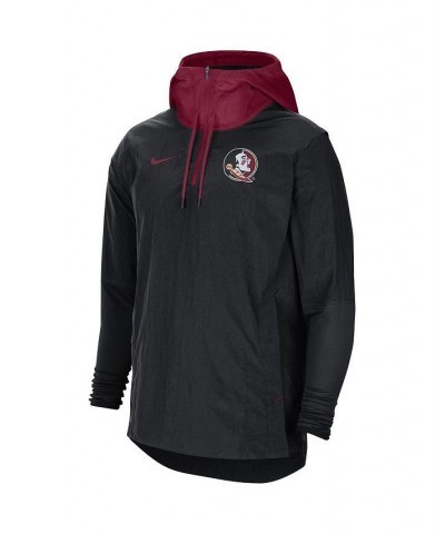 Men's Black, Garnet Florida State Seminoles Player Quarter-Zip Jacket $45.04 Jackets