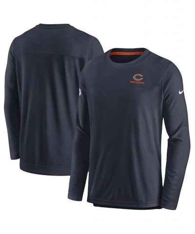 Men's Navy Chicago Bears Sideline Lockup Performance Long Sleeve T-shirt $34.31 T-Shirts