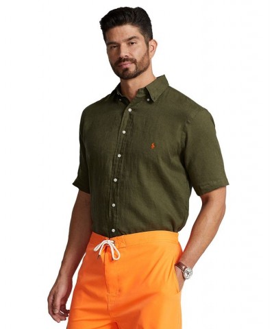 Men's Big & Tall Lightweight Linen Shirt PD04 $40.50 Shirts