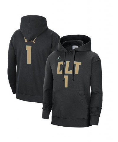 Men's Brand LaMelo Ball Black Charlotte Hornets 2022/23 City Edition Name and Number Pullover Hoodie $29.04 Sweatshirt