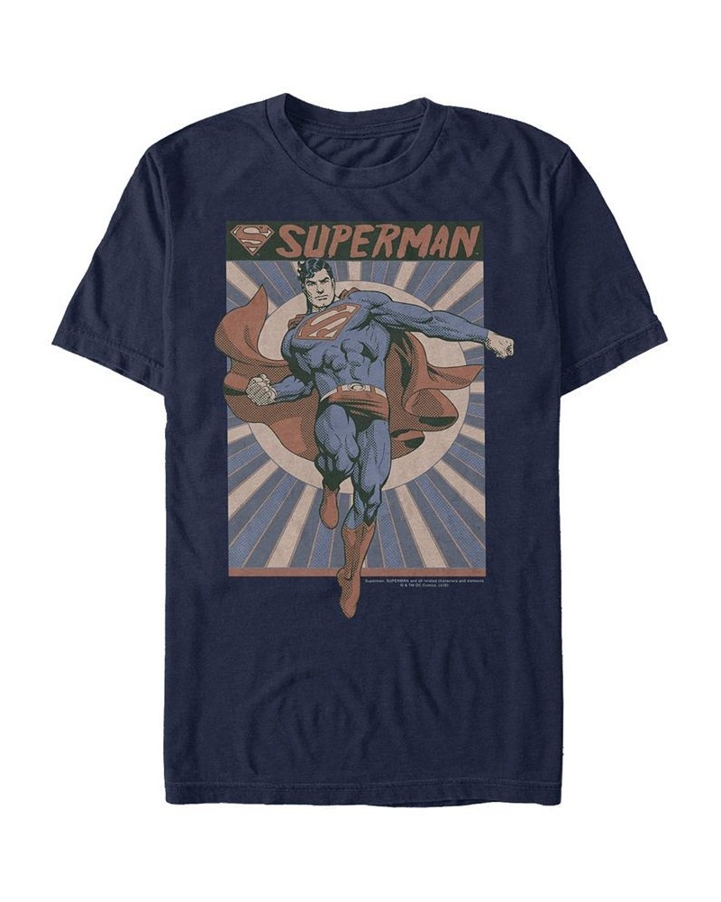 DC Men's Superman Classic Comic Poster Short Sleeve T-Shirt $18.89 T-Shirts