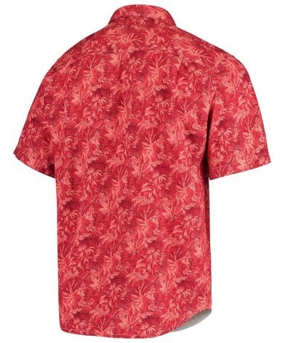 Men's Cardinal Stanford Cardinal Sport Jungle Shade Camp Button-Up Shirt $42.48 Shirts