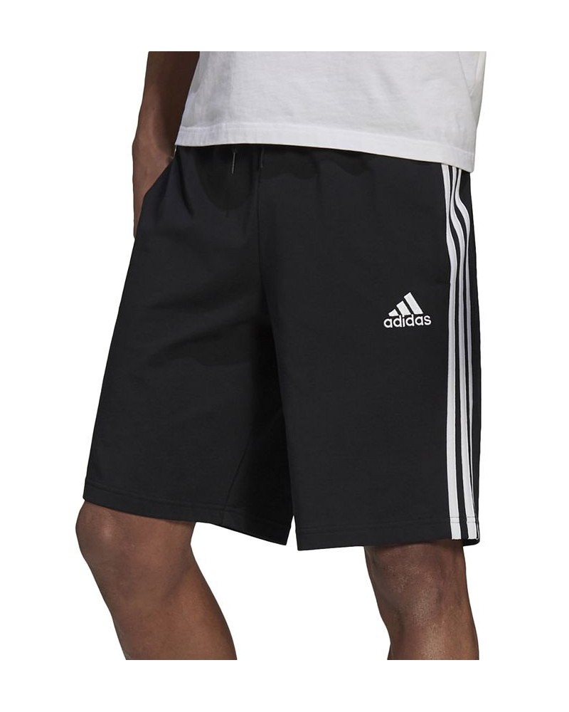 Men's Essentials 3-Stripes Regular-Fit Drawstring Shorts PD02 $16.58 Shorts