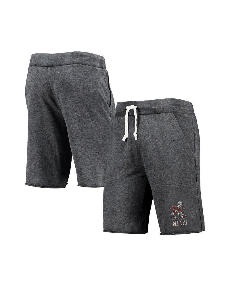 Men's Heathered Black Miami Hurricanes Victory Lounge Shorts $35.69 Shorts