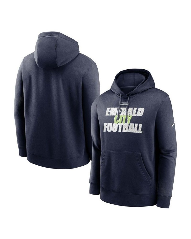 Men's College Navy Seattle Seahawks Fan Gear Local Club Pullover Hoodie $25.42 Sweatshirt