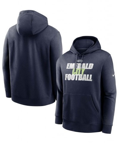 Men's College Navy Seattle Seahawks Fan Gear Local Club Pullover Hoodie $25.42 Sweatshirt