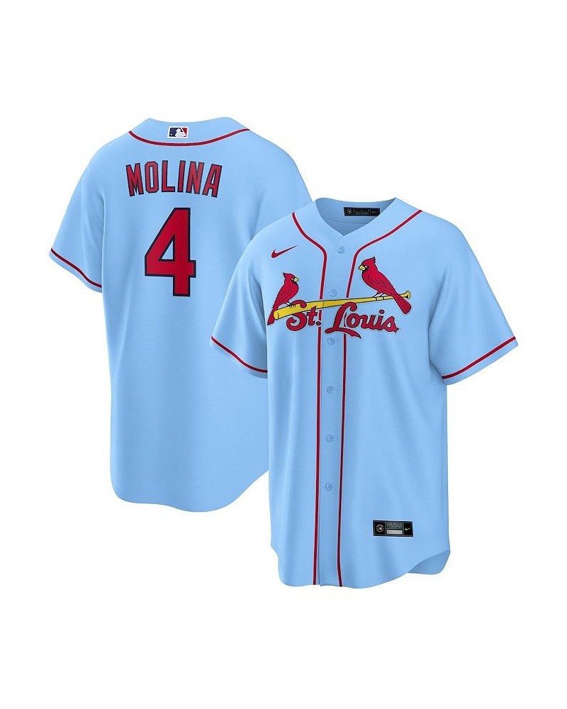 Men's Yadier Molina Light Blue St. Louis Cardinals Alternate Replica Player Name Jersey $50.75 Jersey