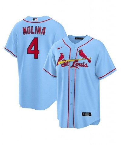 Men's Yadier Molina Light Blue St. Louis Cardinals Alternate Replica Player Name Jersey $50.75 Jersey