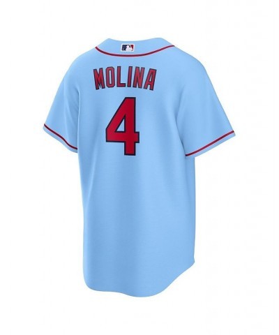 Men's Yadier Molina Light Blue St. Louis Cardinals Alternate Replica Player Name Jersey $50.75 Jersey