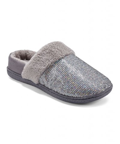 Women's Siesta Slip-On Arch Support Slippers Gray $21.45 Shoes