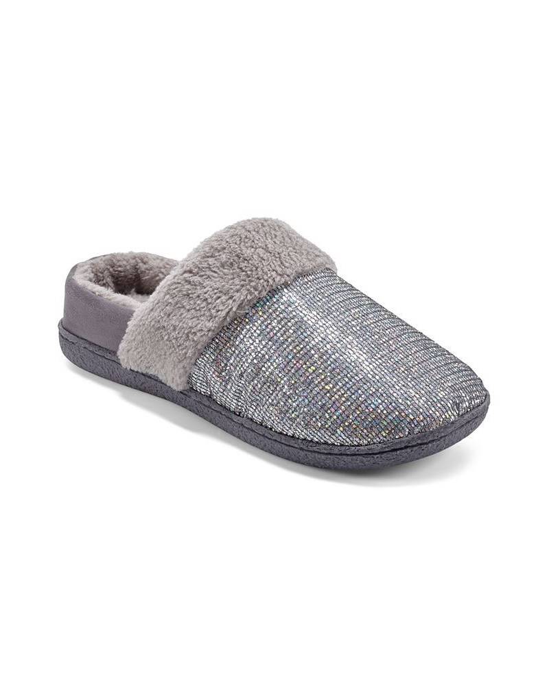 Women's Siesta Slip-On Arch Support Slippers Gray $21.45 Shoes