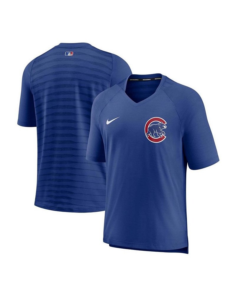 Men's Royal Chicago Cubs Authentic Collection Pregame Performance V-Neck T-shirt $46.79 T-Shirts