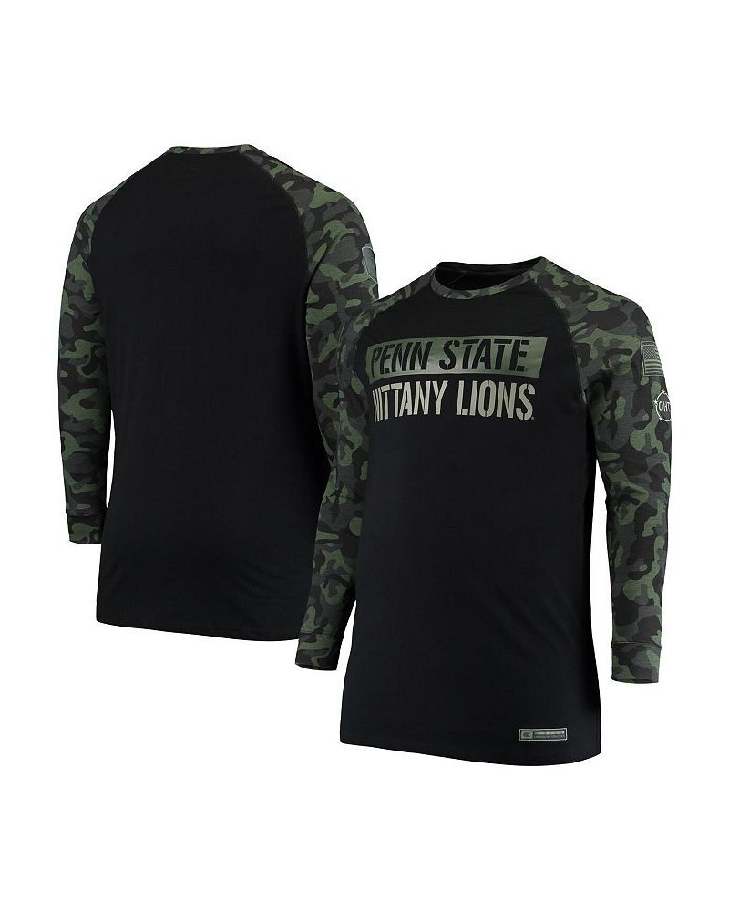 Men's Black, Camo Penn State Nittany Lions OHT Military-Inspired Appreciation Big & Tall Raglan Long Sleeve T-shirt $27.00 T-...