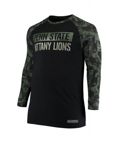 Men's Black, Camo Penn State Nittany Lions OHT Military-Inspired Appreciation Big & Tall Raglan Long Sleeve T-shirt $27.00 T-...