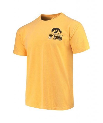 Men's Gold Iowa Hawkeyes Comfort Colors Campus Icon T-shirt $19.32 T-Shirts